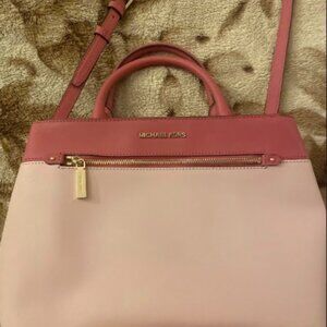 Vintage Pink Michael Kors Handbag with Gold-plated accents